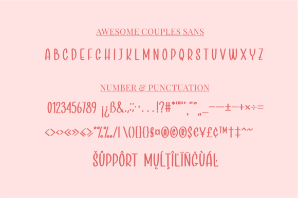 Awesome Couples Font - Preview 3