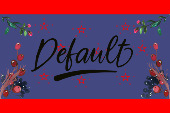 Blue Flora Font - Preview 2