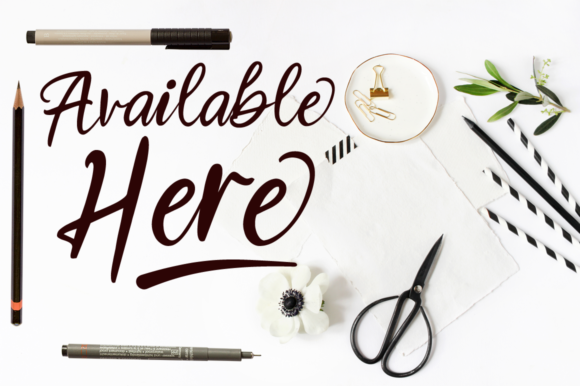 Blue Flora Font - Preview 3
