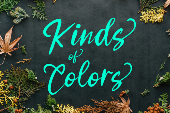 Blue Flora Font - Preview 5