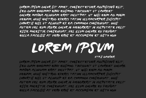 Danger Font PNG with transparent background - Preview 1
