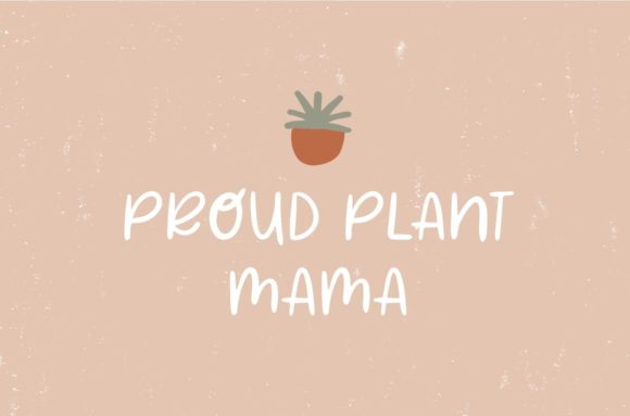 Plant Mama Font PNG with transparent background - Preview 2