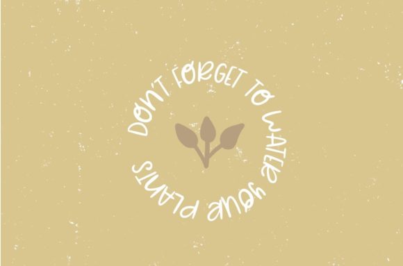 Plant Mama Font PNG with transparent background - Preview 3
