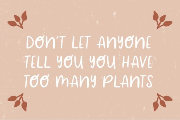 Plant Mama Font PNG with transparent background - Preview 6