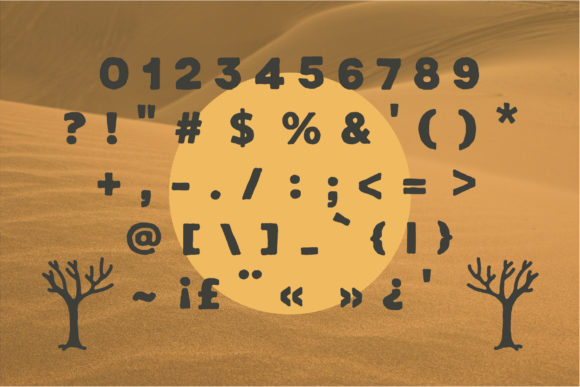 Sandbad Font PNG with transparent background - Preview 3