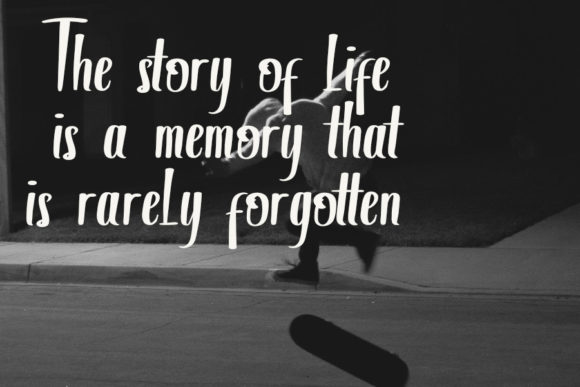 Signature Story Font PNG with transparent background - Preview 1