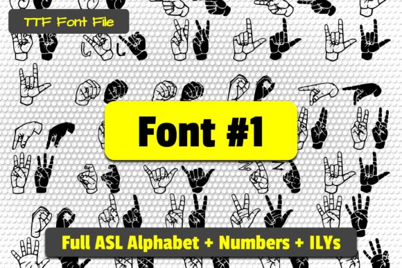 Able Lingo ASL Font - Preview 1