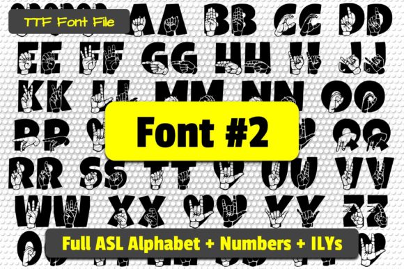 Able Lingo ASL Font - Preview 2