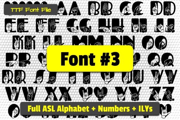 Able Lingo ASL Font - Preview 3