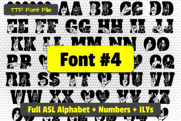 Able Lingo ASL Font - Preview 4