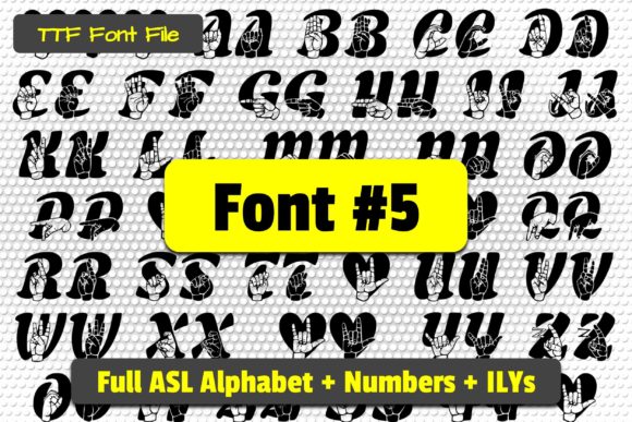 Able Lingo ASL Font - Preview 5