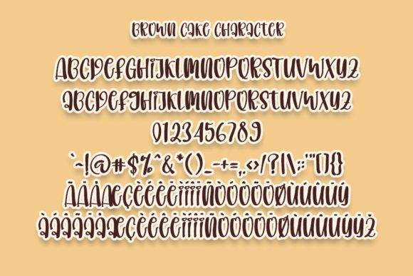 Brown Cakes Font - Preview 2
