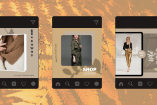 Brown Fashion Canva Instagram Templates Graphic by Ying and Yong Design ...
