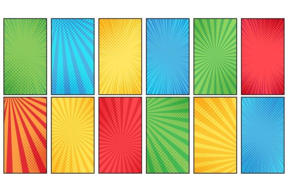 Comic Book Halftone Background Graphic Illustrations By tartila.stock