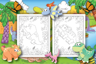 Dinosaur Coloring Page KDP for Kids Graphic by Salam Store · Creative ...