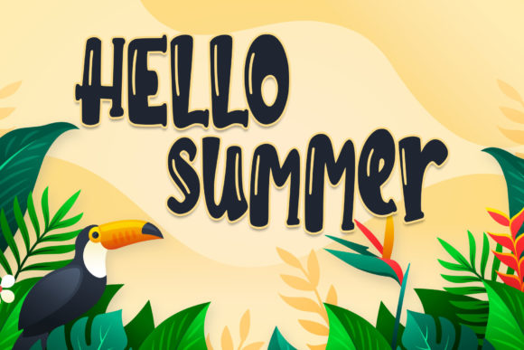 Jungle Bird Font PNG with transparent background - Preview 2