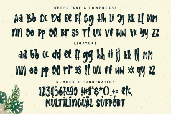 Jungle Bird Font PNG with transparent background - Preview 6
