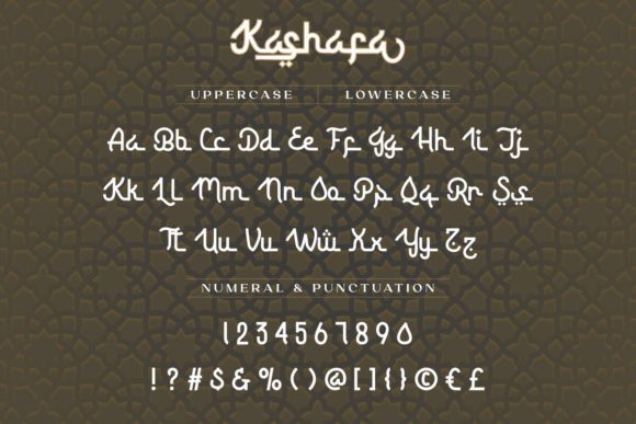 Kashafa Font PNG with transparent background - Preview 3