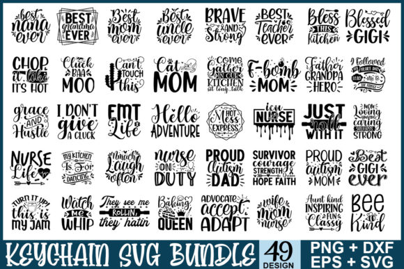 Keychain SVG Bundle