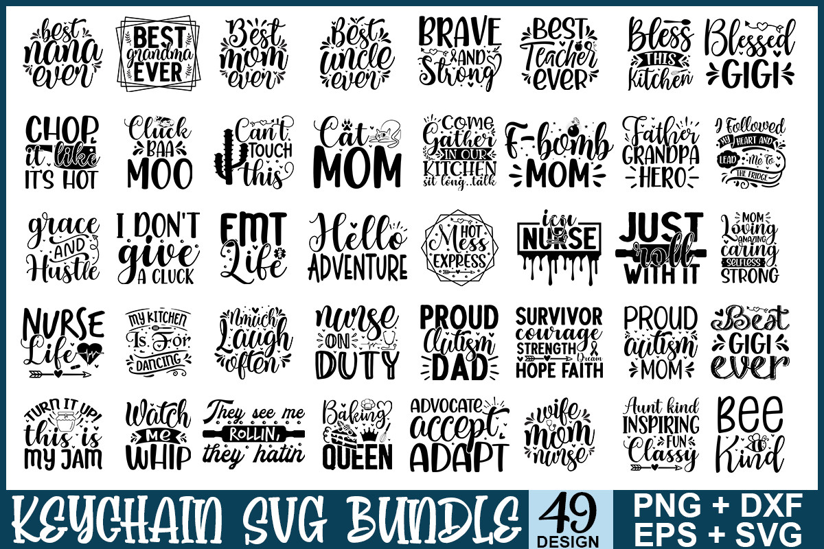 Keychain SVG Bundle