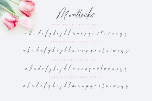 Monttocks Font PNG with transparent background - Preview 5