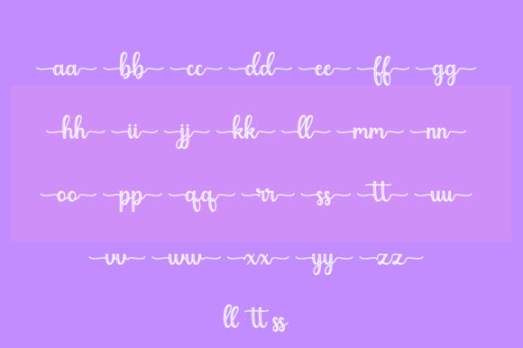 Nathalia Font PNG with transparent background - Preview 2
