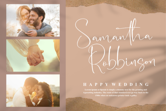 Romantical Bohelian Font PNG with transparent background - Preview 3