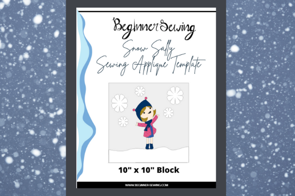 Snow Sally Applique Template