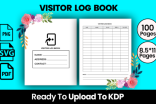Visitor Log Book Kdp Interior Graphic by Razongraphics · Creative Fabrica