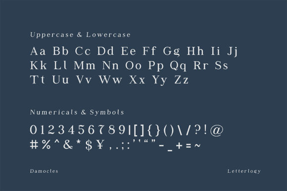 Damocles Font - Preview 1