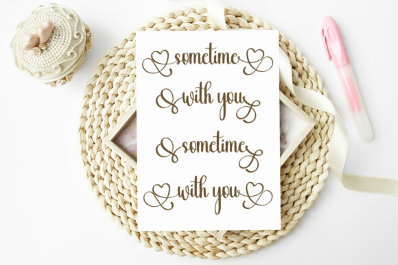 Middlelove Font PNG with transparent background - Preview 3