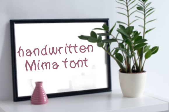 Mima Font PNG with transparent background - Preview 1