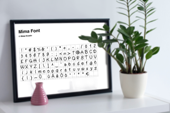 Mima Font PNG with transparent background - Preview 2