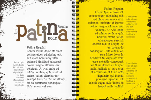 Patina Font PNG with transparent background - Preview 1