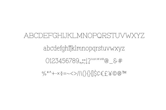 Patina Light Font PNG with transparent background - Preview 3