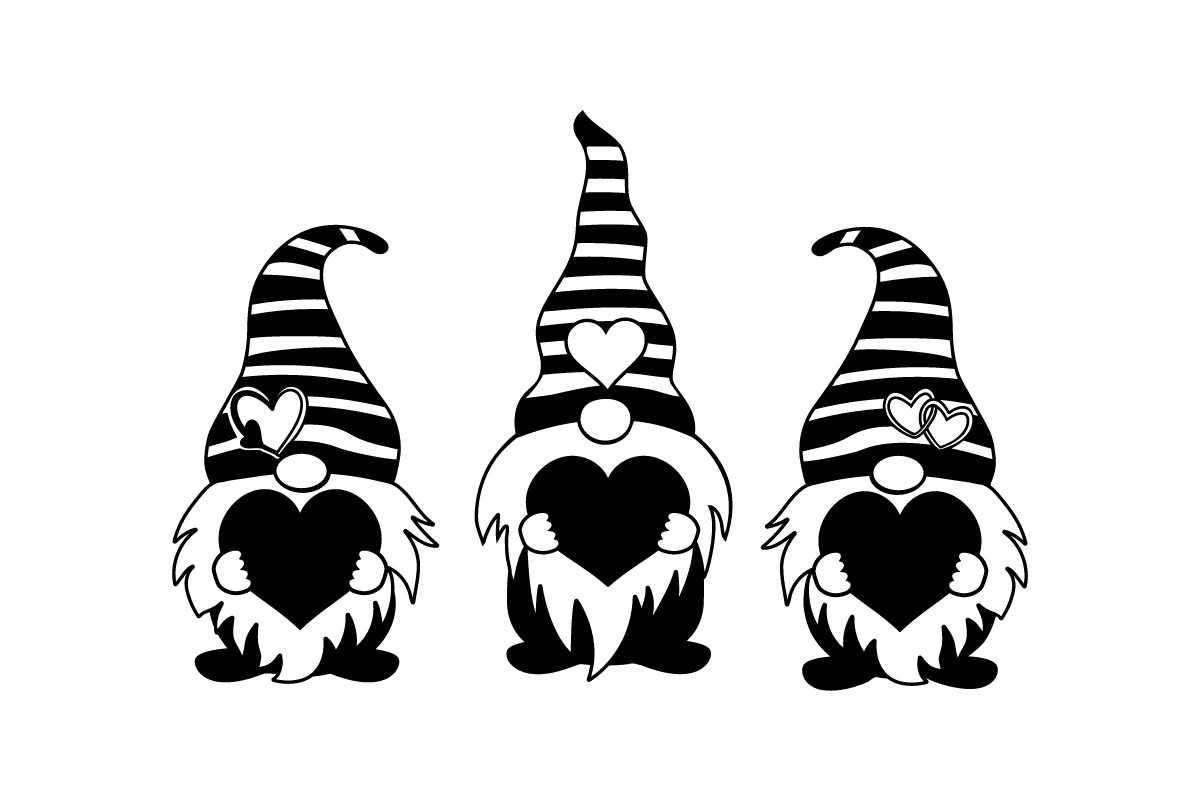 Valentine Gnomes SVG Graphic by artgraph · Creative Fabrica