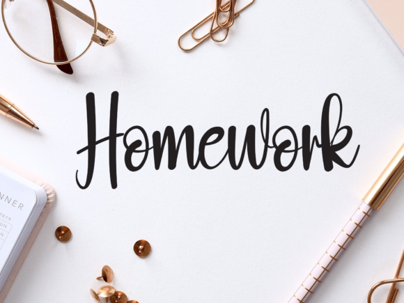 Black White Font - Preview 3