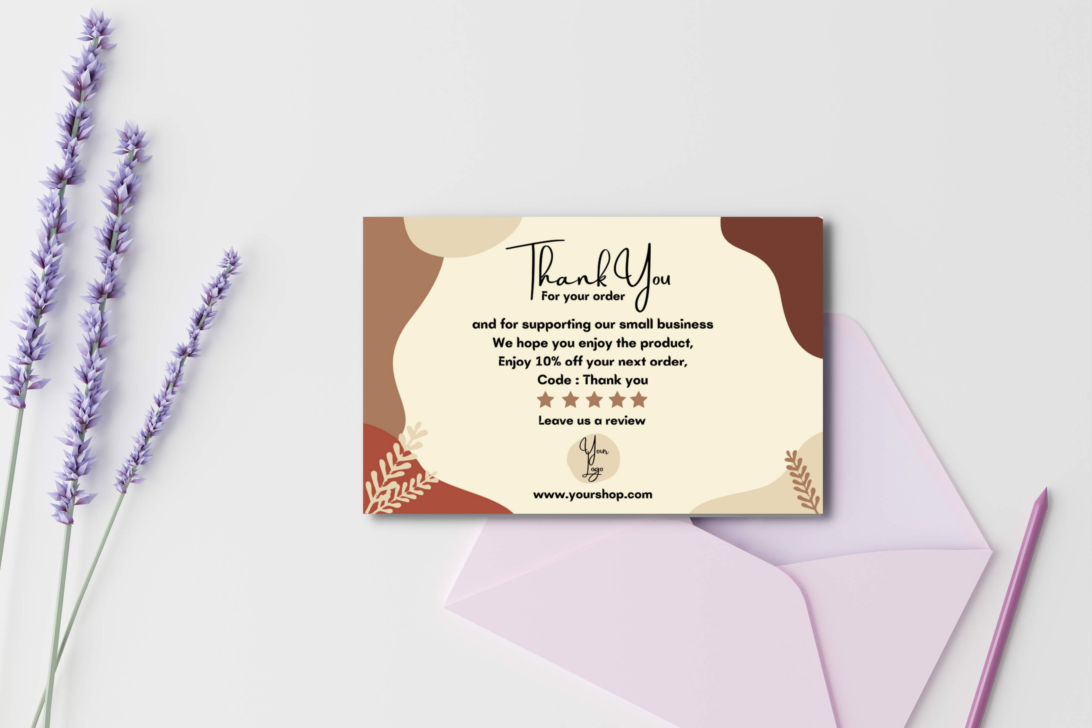Canva Thank You Card Template