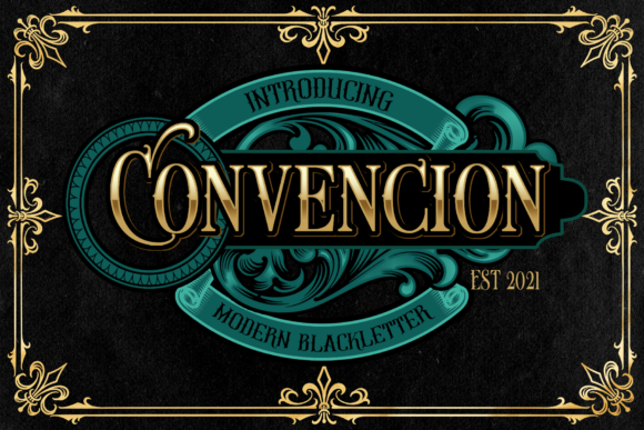 Convencion blackletter font