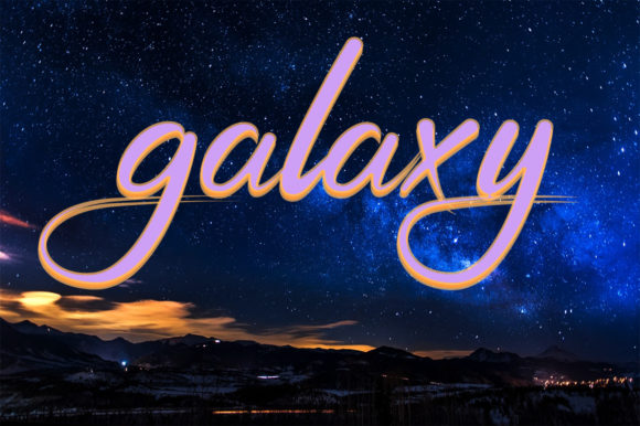 Galaxy Font - Preview 2