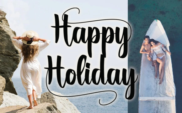 Happy Holiday Font - Preview 1