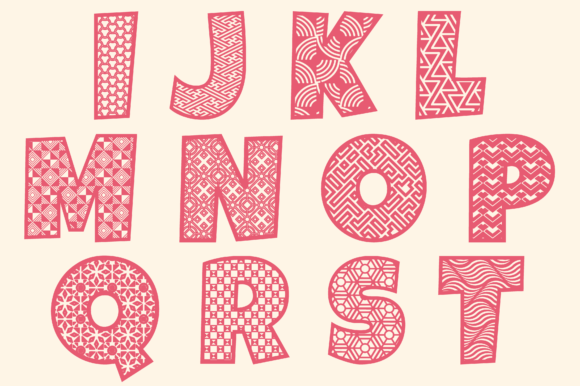 Patterna Font PNG with transparent background - Preview 1