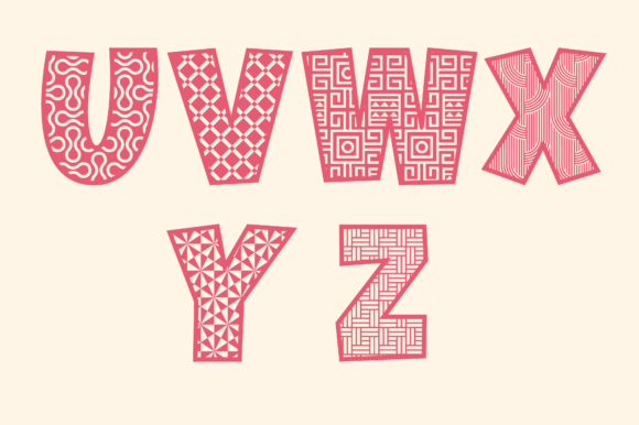 Patterna Font PNG with transparent background - Preview 2