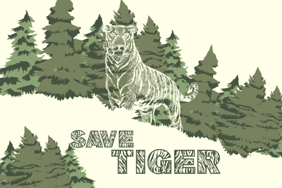 Roar Font PNG with transparent background - Preview 1