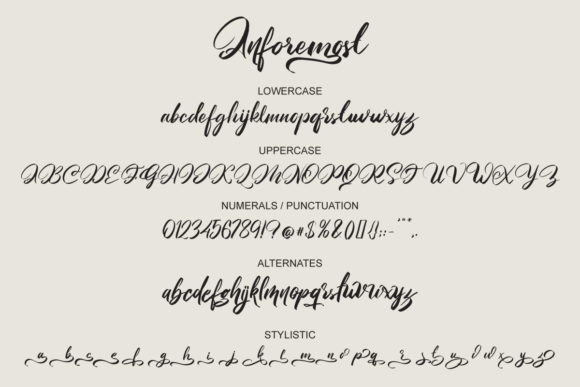 Anforemost Font PNG with transparent background - Preview 1