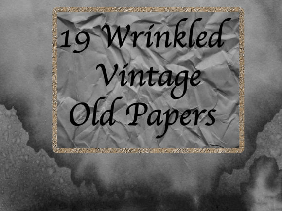 20 Wrinkled Old Look Vintage