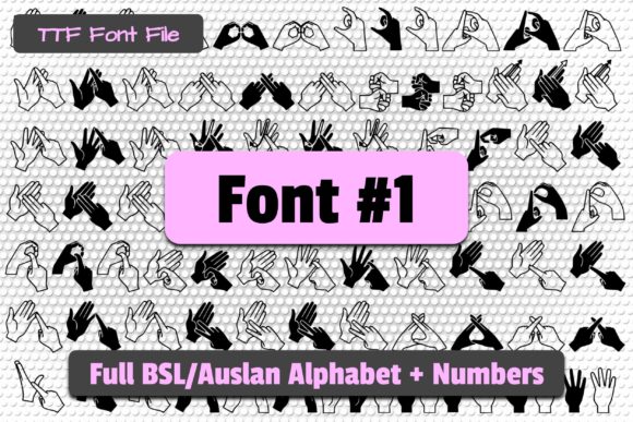 Able Lingo BSL 1-5 Font - Preview 1