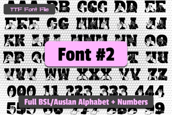 Able Lingo BSL 1-5 Font - Preview 2