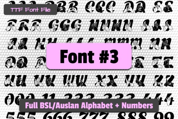 Able Lingo BSL 1-5 Font - Preview 3