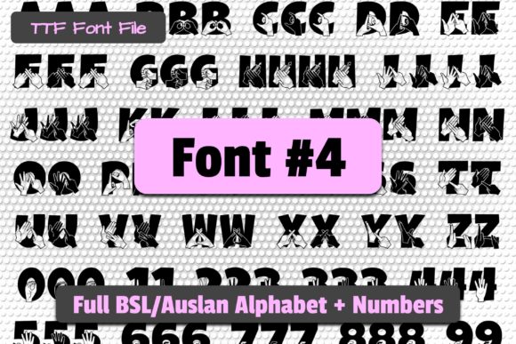 Able Lingo BSL 1-5 Font - Preview 4